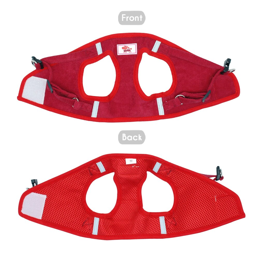 Myk liten hundesele valp katt mesh sele og båndsett justerbar til små mellomstore hunder chihuahua yorkshire bamse rosa xs-l