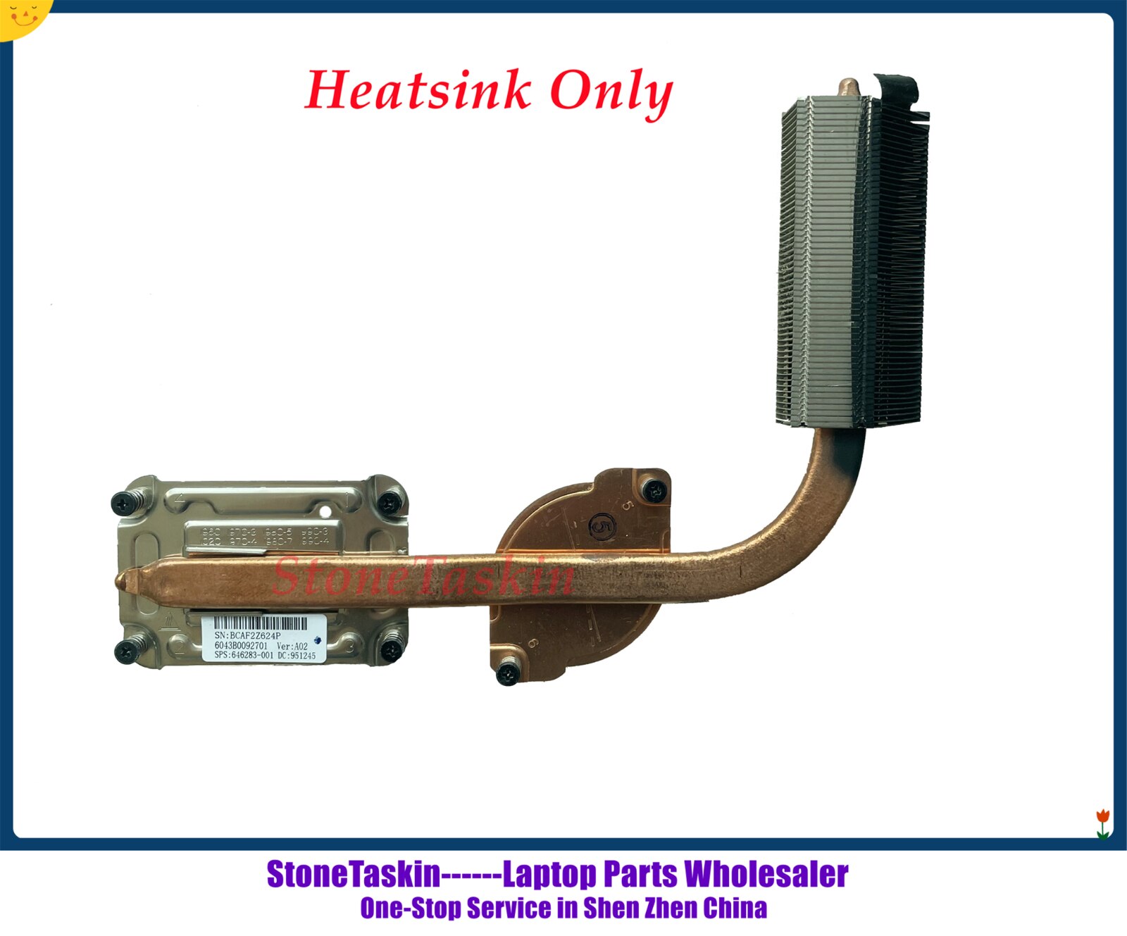 StoneTaskin Original For HP Probook 4530S 4730S Laptop FAN KSB0505HB 646283-001 646285-001 GPU Cooling Heatsink with Fan Test: Heatsink Only