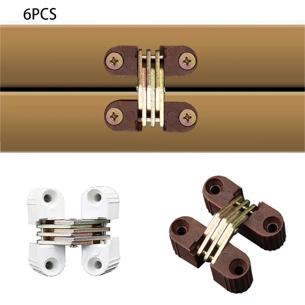 Bisagra Invisible para puerta plegable, herramientas de reparación de muebles, 6 * oculto