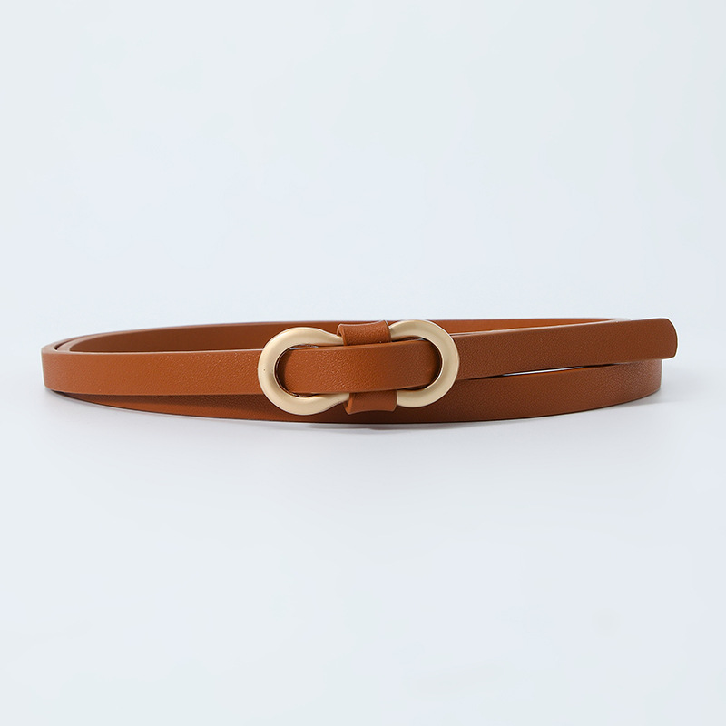 Zero Pin Casual Ladies Belt Youth Thin Belt Classic Vintage Waist Belt Jeans Dress Belts