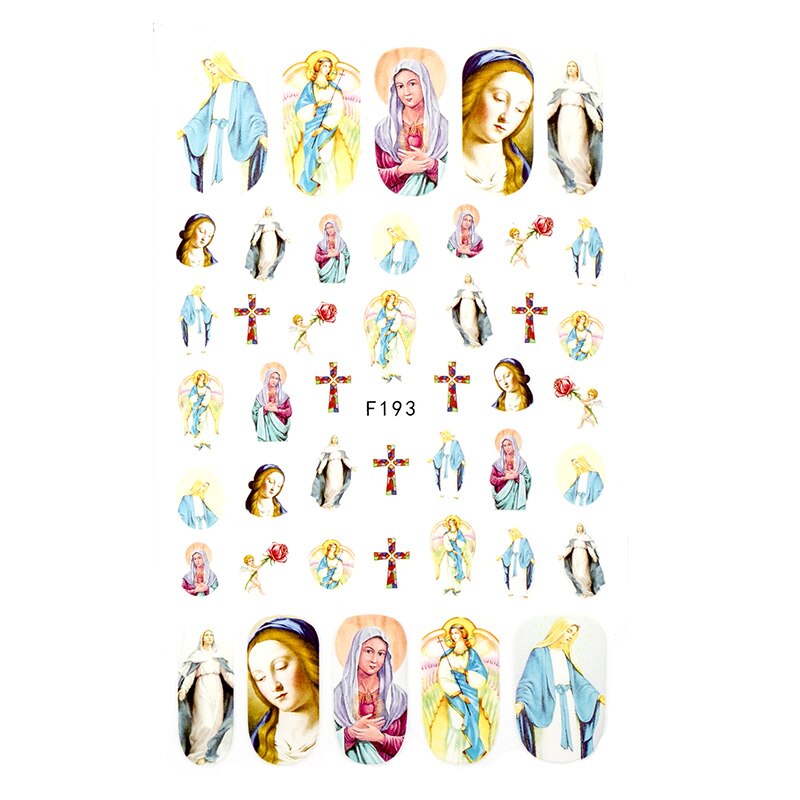 Nail Sticker DIY Retro Personality Pattern Flower Bunny Nail Decoration Sticker Marilyn Monroe Nail Sticker: 19-A140029