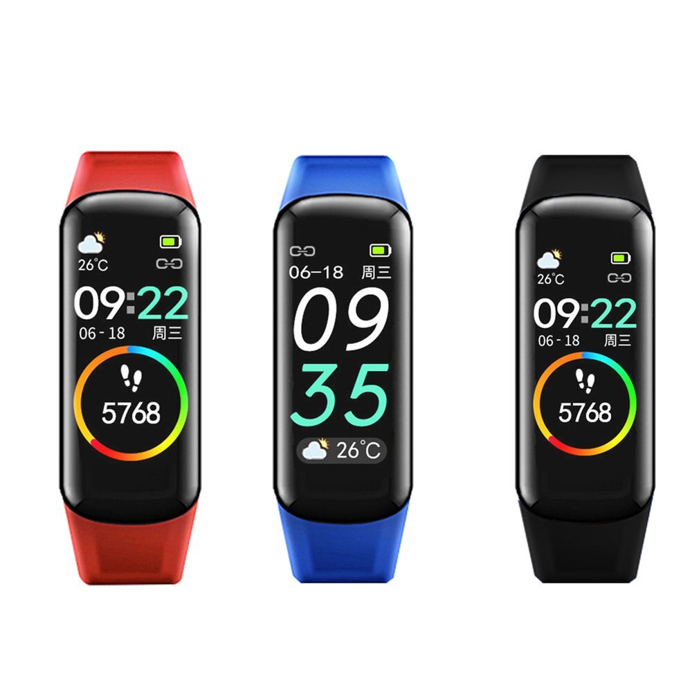 AD58 Wasserdichte 0,96 Zoll Volle Bunte Touchscreen Herz Bewertung Blut Clever Sport Uhr