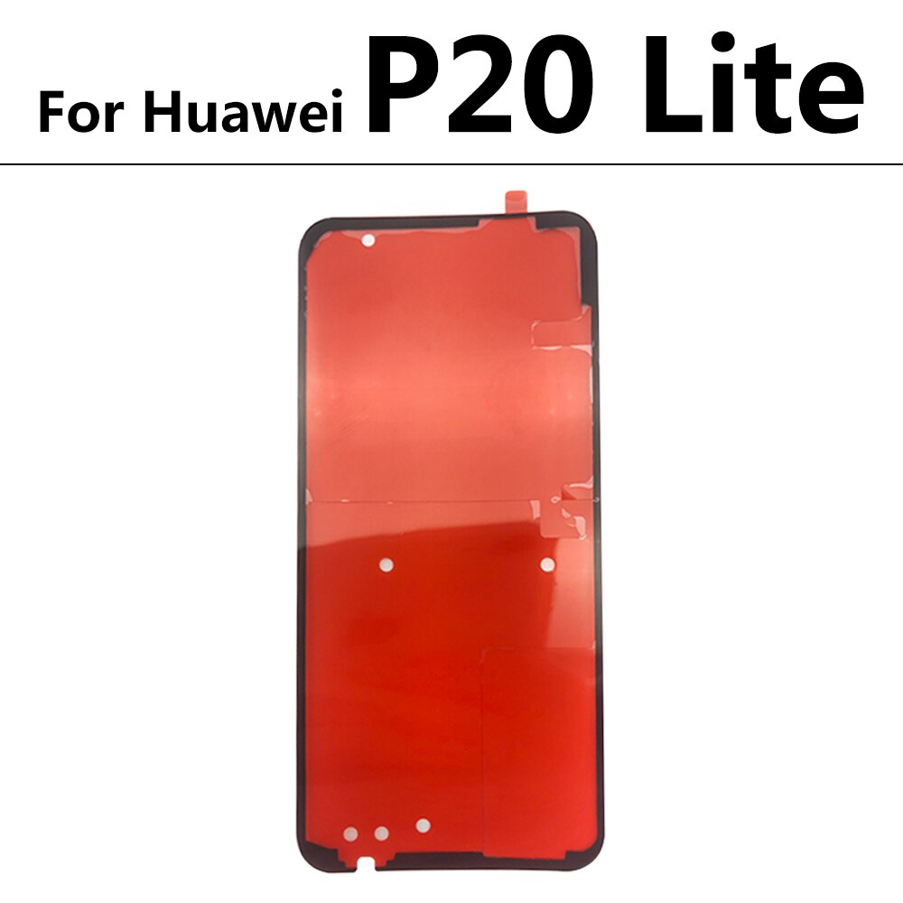 Cubierta trasera de batería para Huawei Mate 20 30 40 P20 P30 Pro Lite Honor 30 Pro, pegatina de puerta, cinta adhesiva de pegamento, novedad: P20 Lite