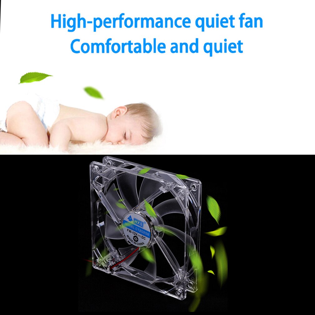 4-pin PC Case fan Sleeve Bearing Technology Fans 4 LED Blue for Computer PC Case Cooling 120MM 1200 RPM