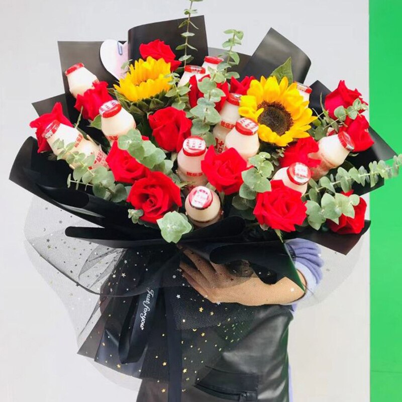 Flower Packing Gauze 5 Yards/roll Bronzing Gauze DIY Korean Style Floral Gauze