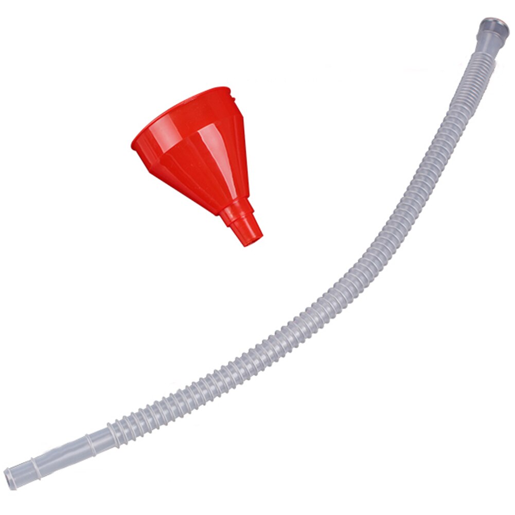 Embudo de relleno de aceite de plástico para coches, motocicletas, camiones y vehículos, con boquilla suave, herramienta de Vierte aceite, estilo de coche a gasolina, Diesel