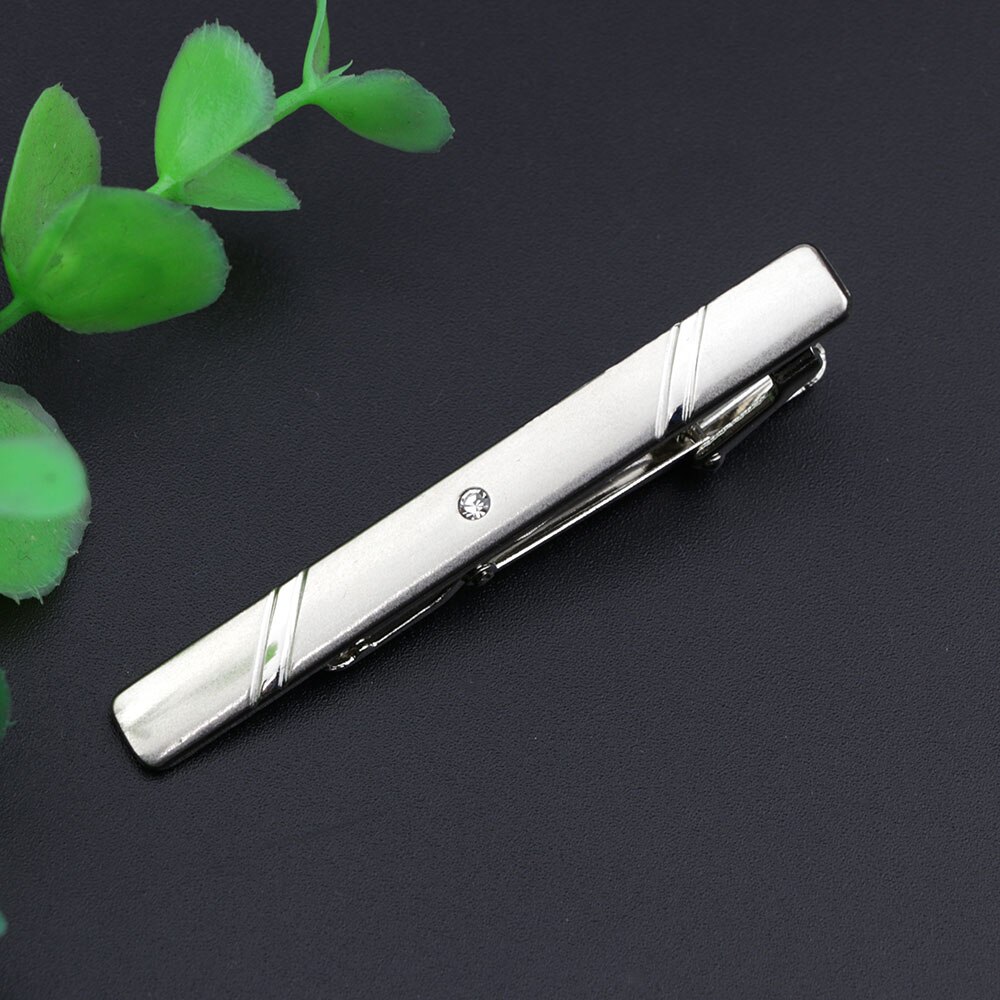 Stropdas Clip Voor Mannen Nicktie Accessoires Mode Stijl Metalen Tone Carving Eenvoudige Bar Business Sluiting Praktische Pin: 10