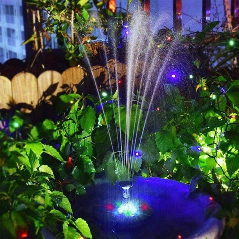 3W Led Solar Fontein Zwembad Vijver Waterval Tuin Decoratie Outdoor Vogel Bad 16Cm Zonne-energie Fontein Drijvende decor