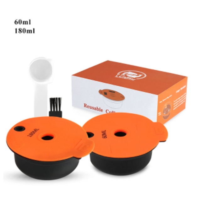 Tassimo – capsules de café réutilisables, dosettes 60ML/180ML, pour Machine BOSCH, dosettes filtrantes rechargeables: 60ML-180ML