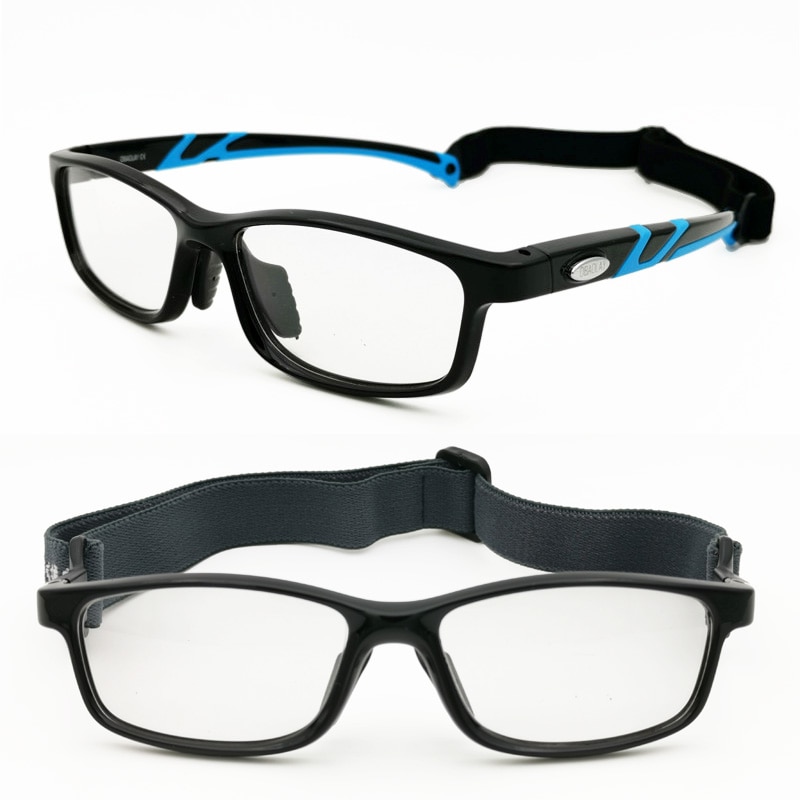 Double Temple 2 élastique sangle lunettes sport lunettes Football carré modifiable cadre optique SL021