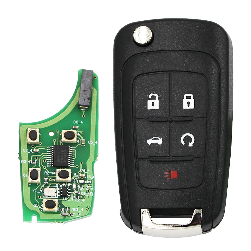 2/3/4/5 Button Flip Remote Key Fob 315MHZ/433MHZ ID46 Chip for Opel Astra J Mokka Insignia Adam Cascade Karl Zafira HU100 Uncut