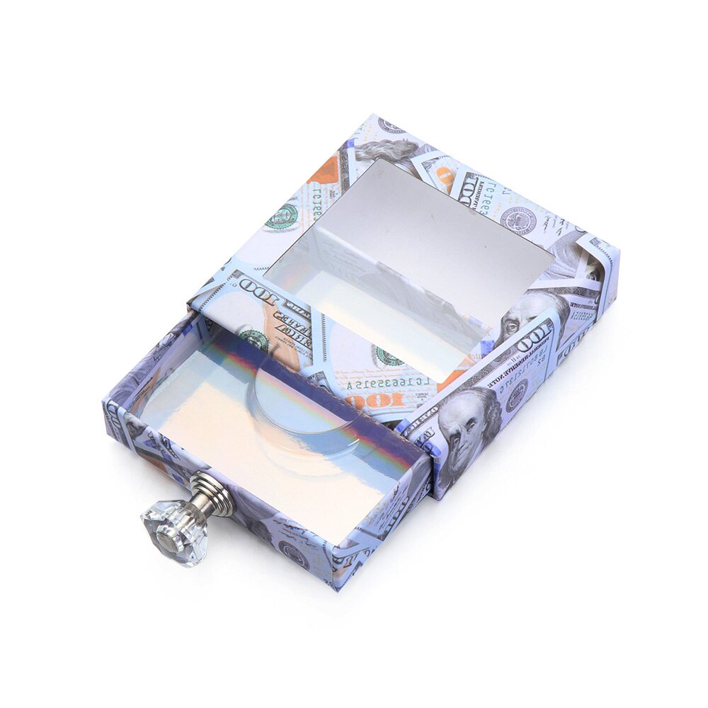 USD Eyelash Packaging Box Case with Transparent Tray Lashes Boxes Empty Eyelashes Package Box For 15-30mm Lashes Rectangle Box: 16