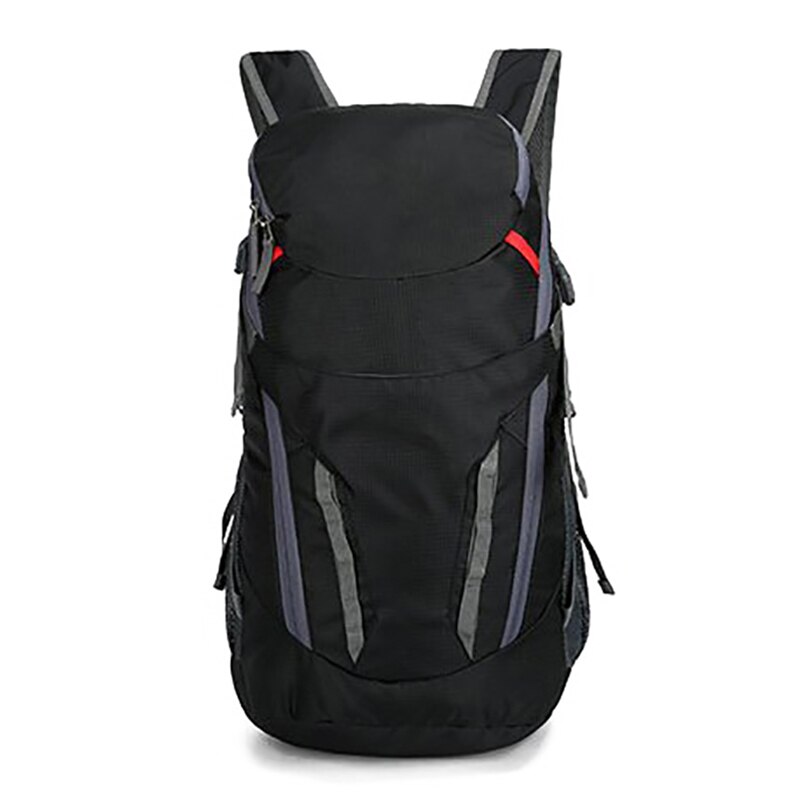 Lightweight Portable Foldable Backpack Waterproof Backpack Folding Bag Ultralight Outdoor Pack for Unisex Travel Hiking X228D: Black Grey 1