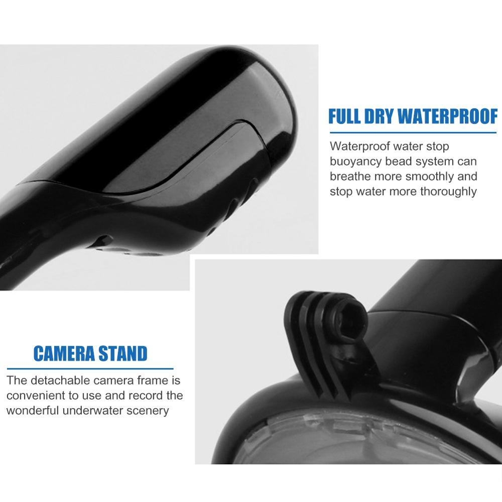 Full Face Scuba Snorkeling Mask Adults Kids Anti-fog Snorkeling Mask Underwater Diving Mask Swimming Training Equipment