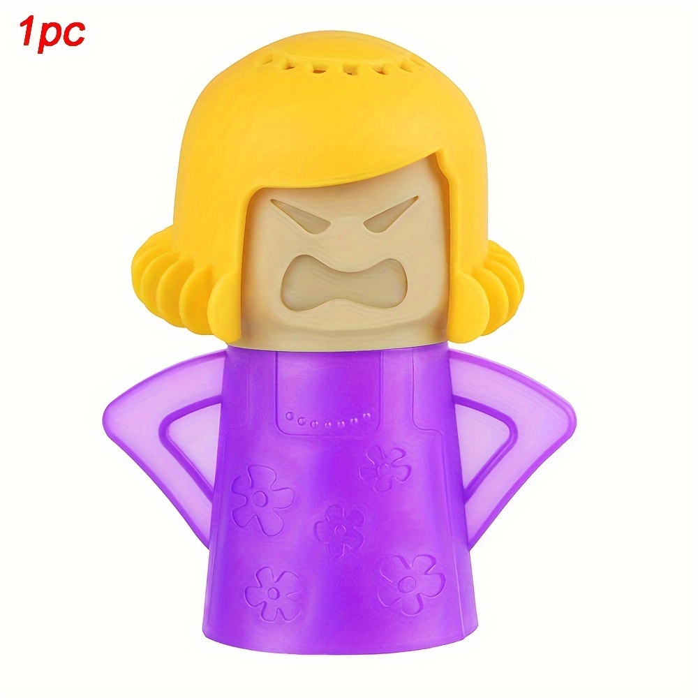 Angry Mama-limpiador de microondas a vapor para horno, eliminador fácil de aceite, suciedad, desodorante para nevera, herramienta de limpieza de cocina, útil para el hogar