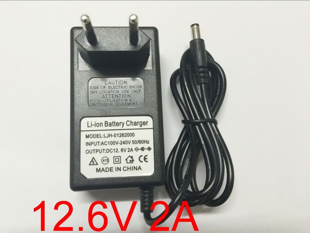 1 STKS 100-240 V 12.6 V 2A lithium polymeer batterij oplader, 12.6 V2A adapter lader dual IC 12.6V2A,
