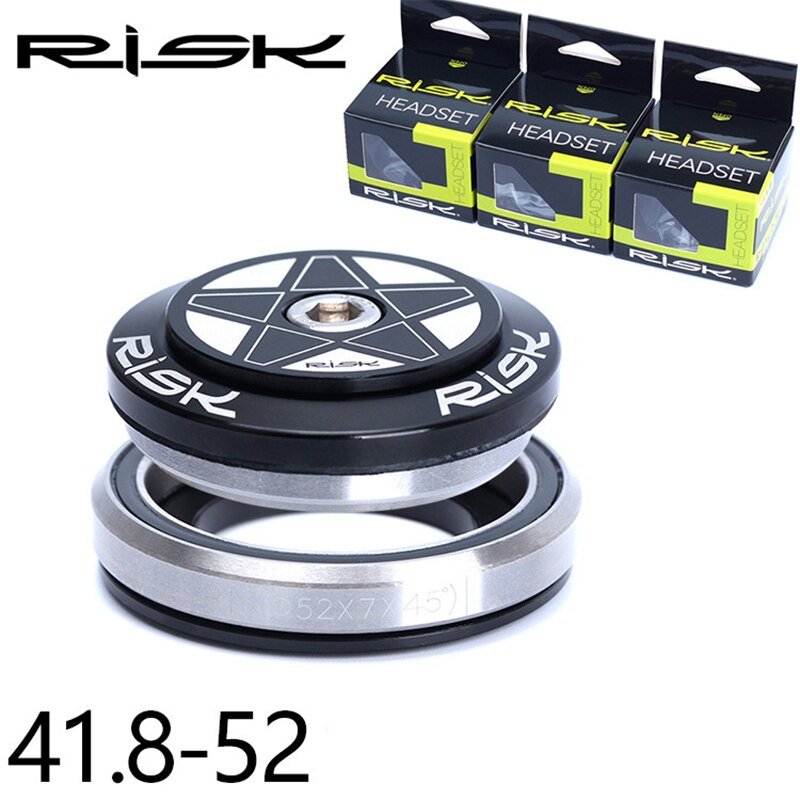 Risk indbygget full hiden cykelheadset dobbelt leje vandtæt 28.6/41.8-52/30 eller 39.8mm til lige eller kegle forgaffel