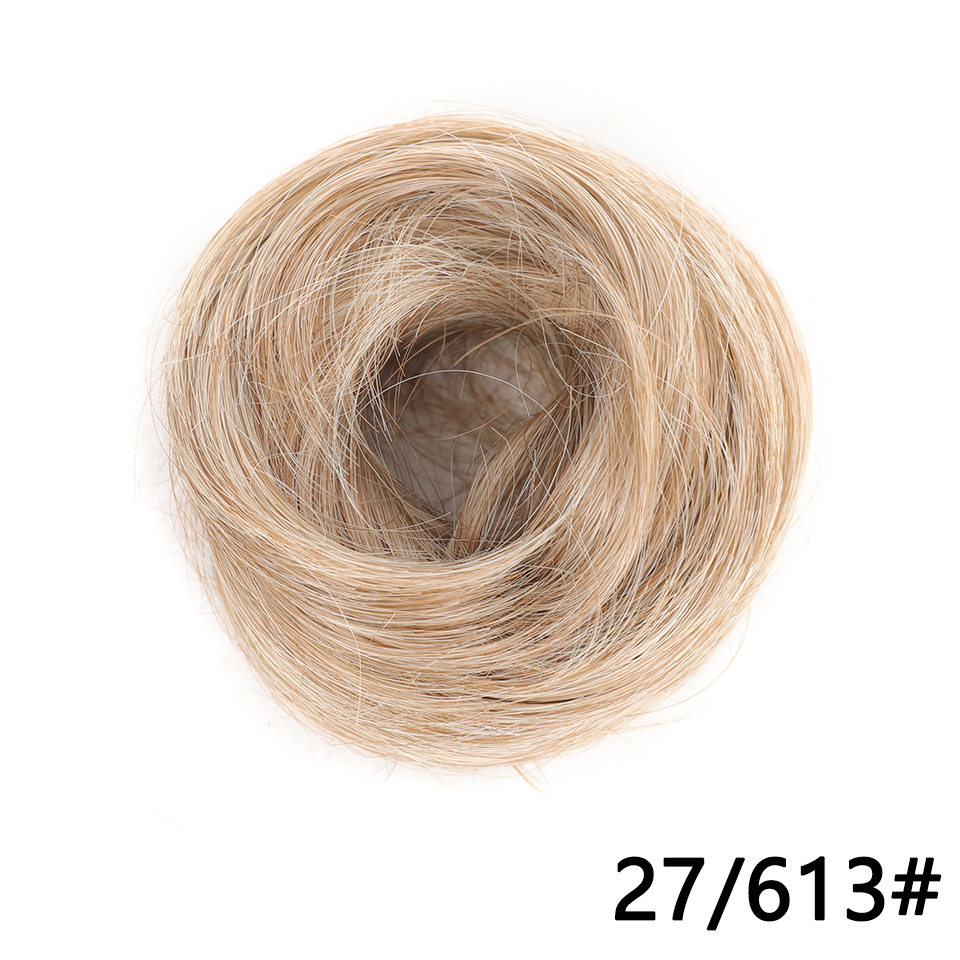 LUPU-moño de pelo sintético para mujer y niña, extensión de cabello, moño rizado, ondulado, moño desordenado, moño para el cabello, uso diario: T27 / 30 / 4