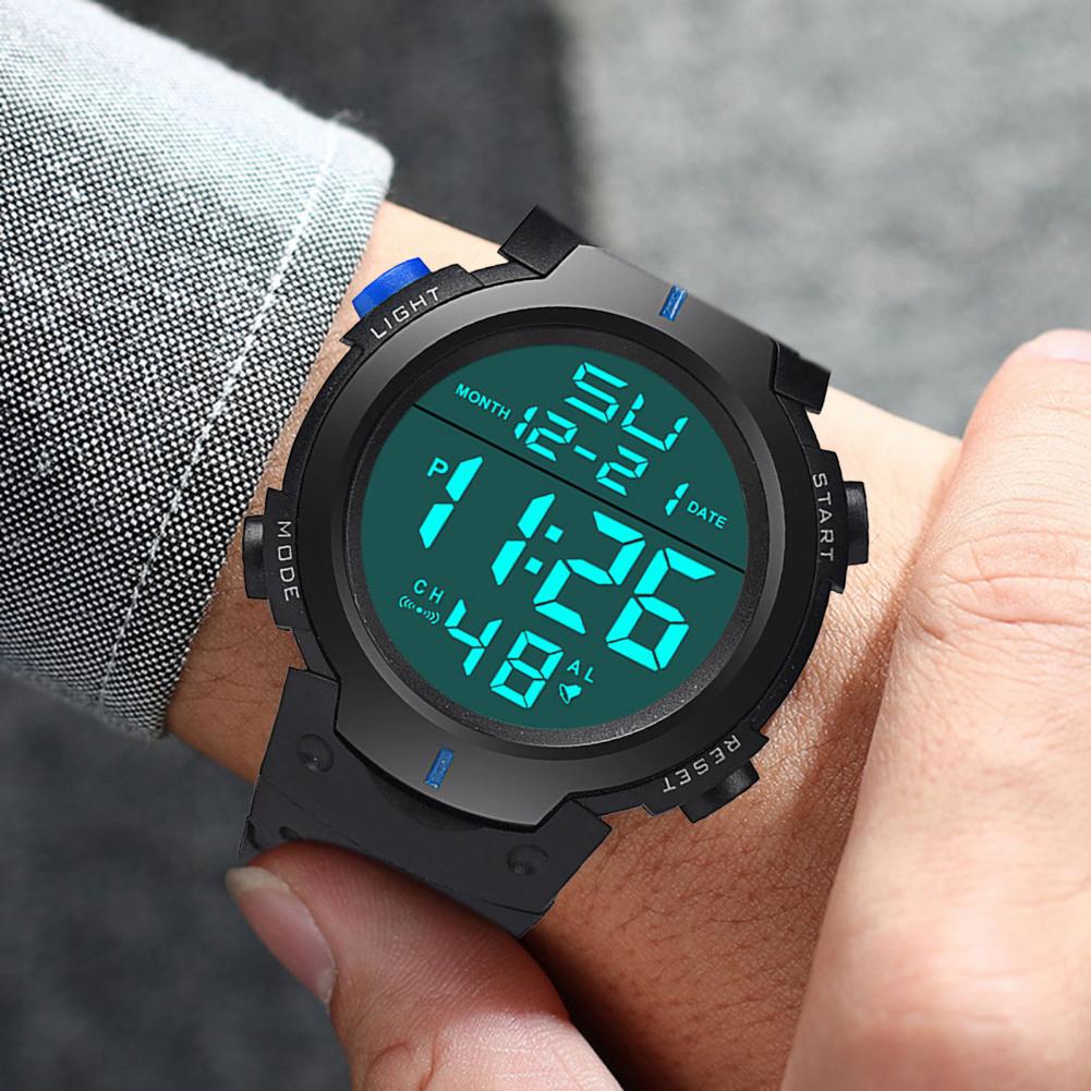 Flexible Digital Sport Wristband Accurate Stainless Watch for Office