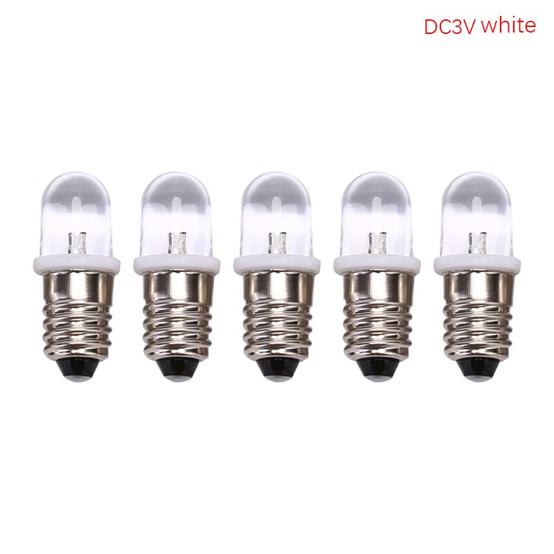 5pcs E10 led lamp E10 DC 3V 4.5V Instrument lamp E10 Indicator lamp ouderwetse zaklamp lamp