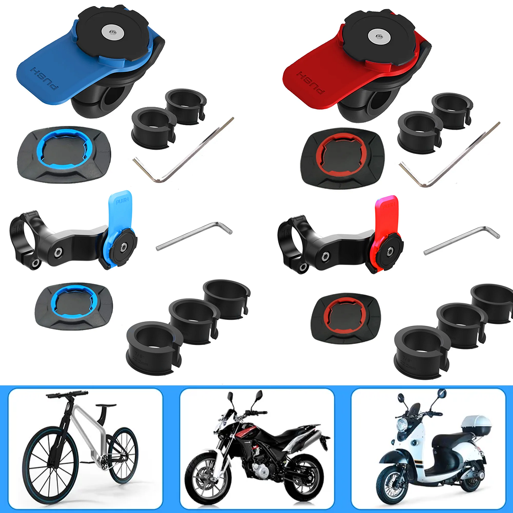 Anti-shake motorfiets fiets telefoonhouder schokdemper telefoonbeugel trillingsdemper zelfsluitende fietsstuurhouder stuurpen