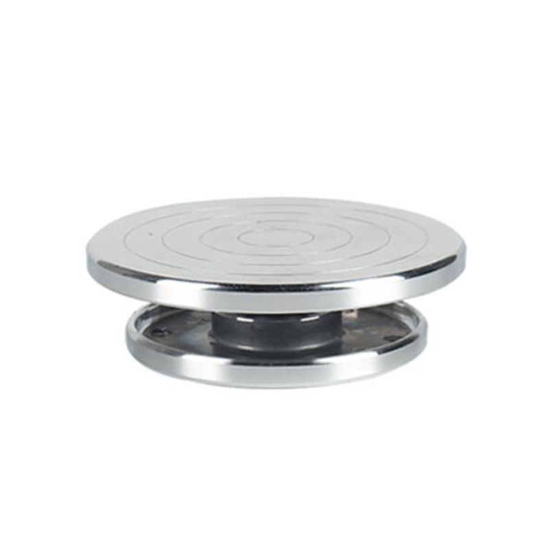 Plato giratorio de aleación de aluminio de doble cara para escultura de arcilla, rueda de cerámica, herramientas giratorias, 12/15cm: Default Title