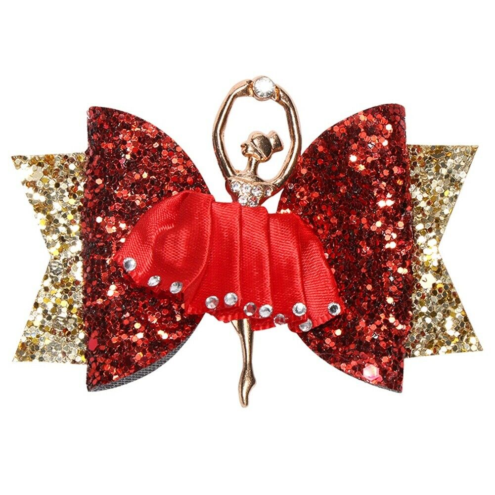Accessories Headwear Kids Baby Girls Toddler Flowers Hair Clip Bow Hairpin Barrette Baby Shower Photo Props Hairpins: Bright Red