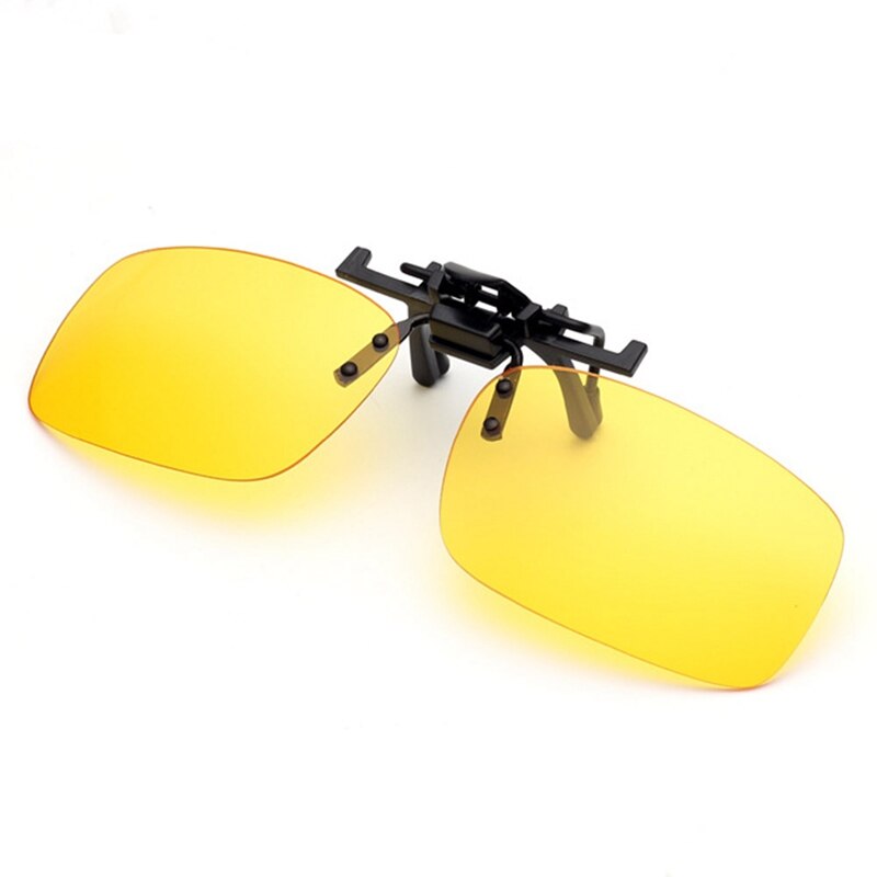 Polarized Clip On Sunglasses Driving Night Vision Lens Sun Glasses Male Anti-UVA For Men Women With Case &amp; Glasses Cloth