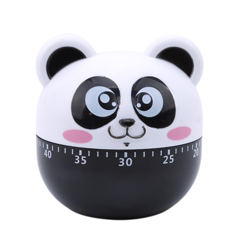 Användbar kristallmekanisk 60 minuters panda timer inga batterier krävs köksredskap