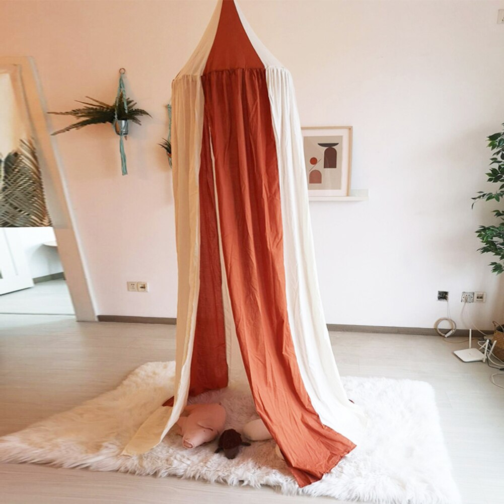 Klamboe Bed Canopy Ronde Dome Opknoping Klamboe Spelen Tent Luifel Gordijnen Voor Slaapkamer Speelhuis Tent Voor Kinderen woonkamer Hangen