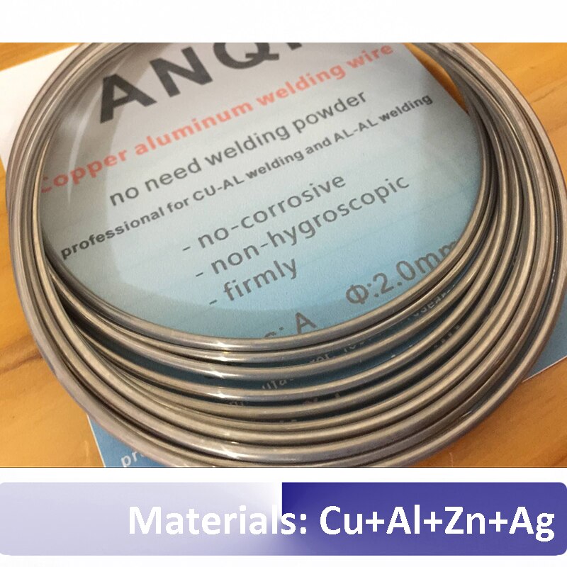 2.00mm * 3m lage temperatuur flux gevulde koper aluminium gas lasdraad solderen lassen draden voor transformator koelkast etc