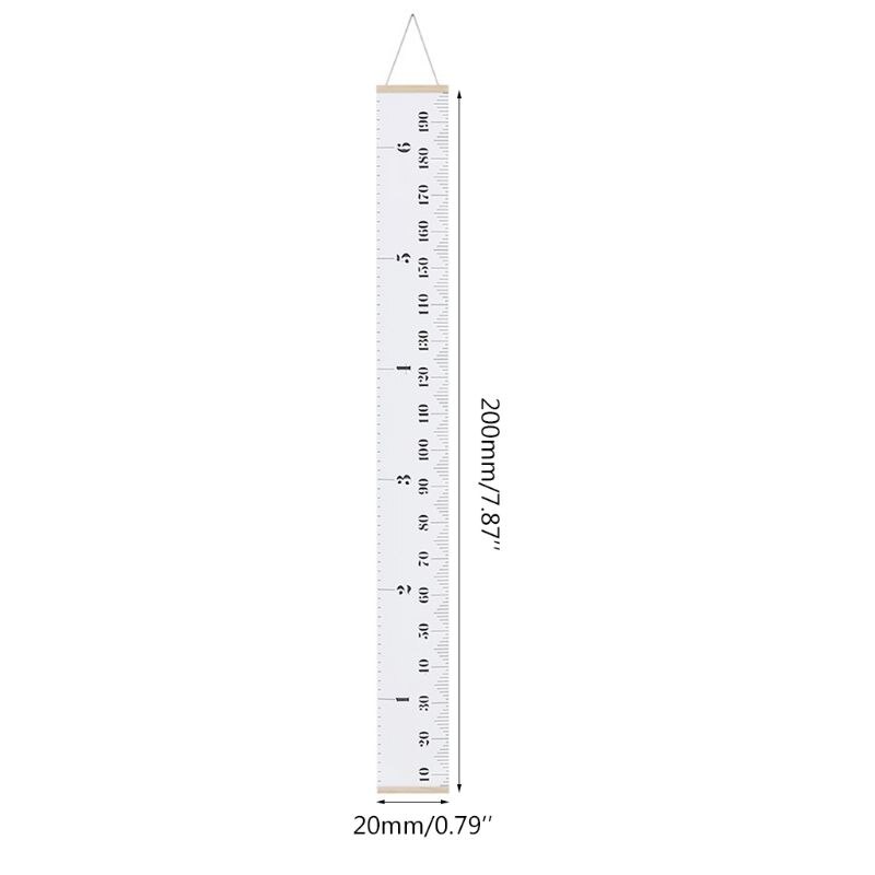 200cm Child Height Ruler Kids Growth Chart Simple Room Decoration Wall Hanging Height Measure Ruler 19QB