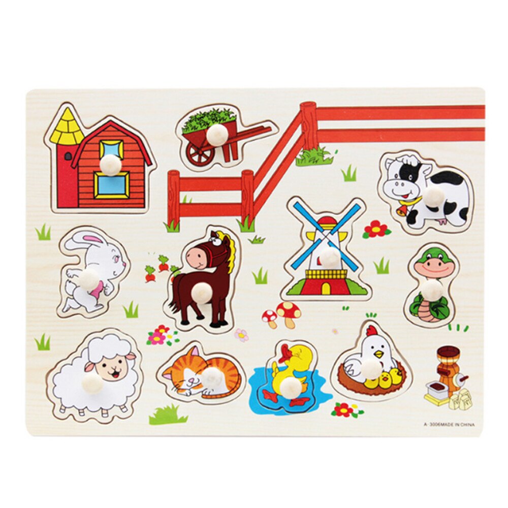 30cm Kid Early Educational Toys Baby Hand Grasp Wooden Puzzle Toy Alphabet And Digit Learning Education Child Wood Toy