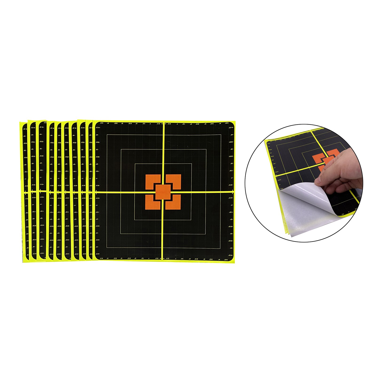 10 Sheets Reactive Paper Target Stickers for Shooting Training