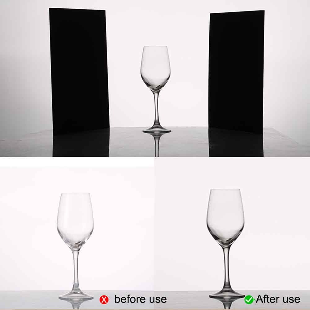 3 In1 Paper Foldable Cardboard Light Reflector Small Props Absorber Thickened White Black Silver For Photography Portable Studio