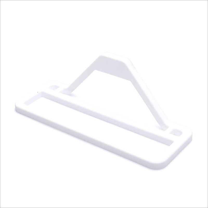 Duurzaam Badkamer Slipper Rack Gratis Punch Pasta Wc Schoenenrek Eenvoudige Slipper Rack Verstelbare Opslag Schoenenrek Badkamer Gereedschap: WHITE