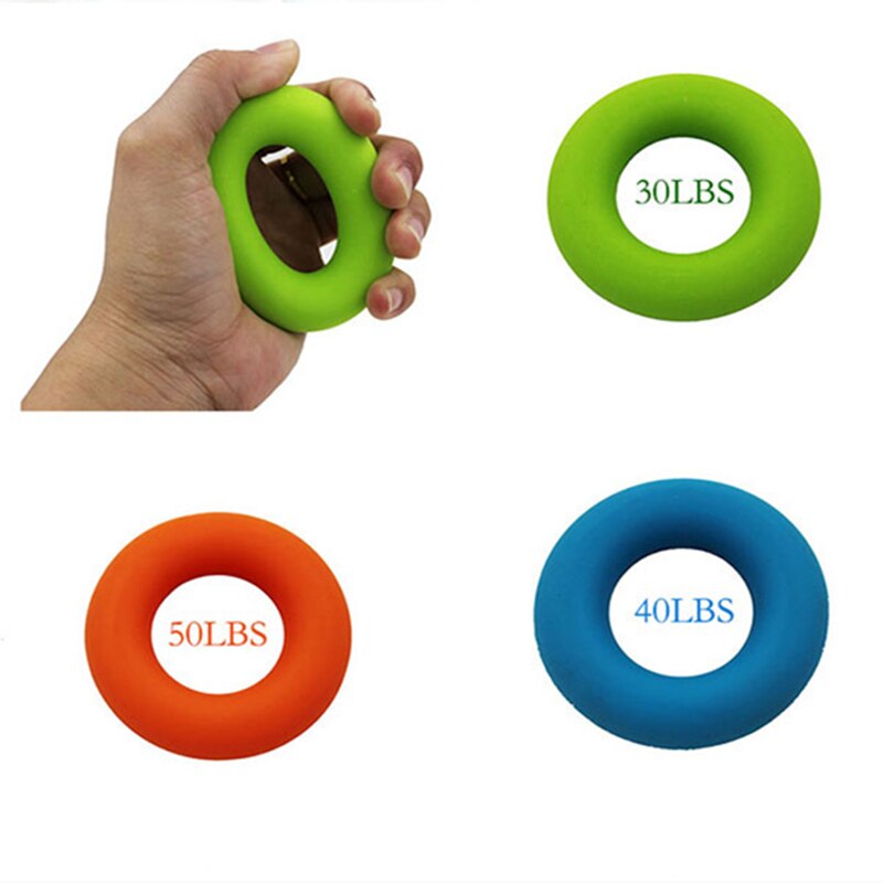 Hög elastisk silikon bärbar handgreppsring handled benexpanderare fingertränare greppstyrka rehabiliteringsstyrka