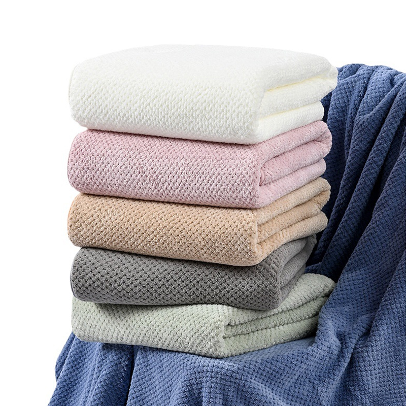 140x70cm Large Bath Towels Soft Bathroom Washcloth Bathing Robe Comfort Microfiber Bathrob Quick-Drying Bath Towel