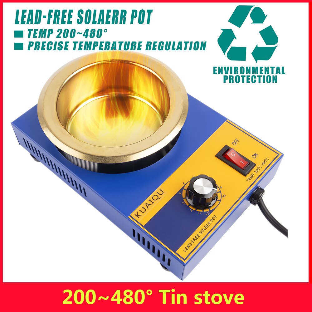 150~300W Tin stove Soldering Pot Soldering Desoldering Bath 100/80/50/36mm Temperature Controlled Melting Tin Pot