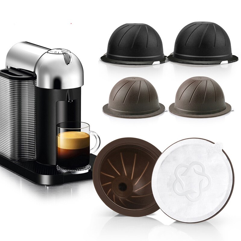 1PC Reusable About 60 Times Using Coffee Capsule For Nespresso Vertuo Vertuo Line Refillable Pods 150ML/230ML Coffee Machine