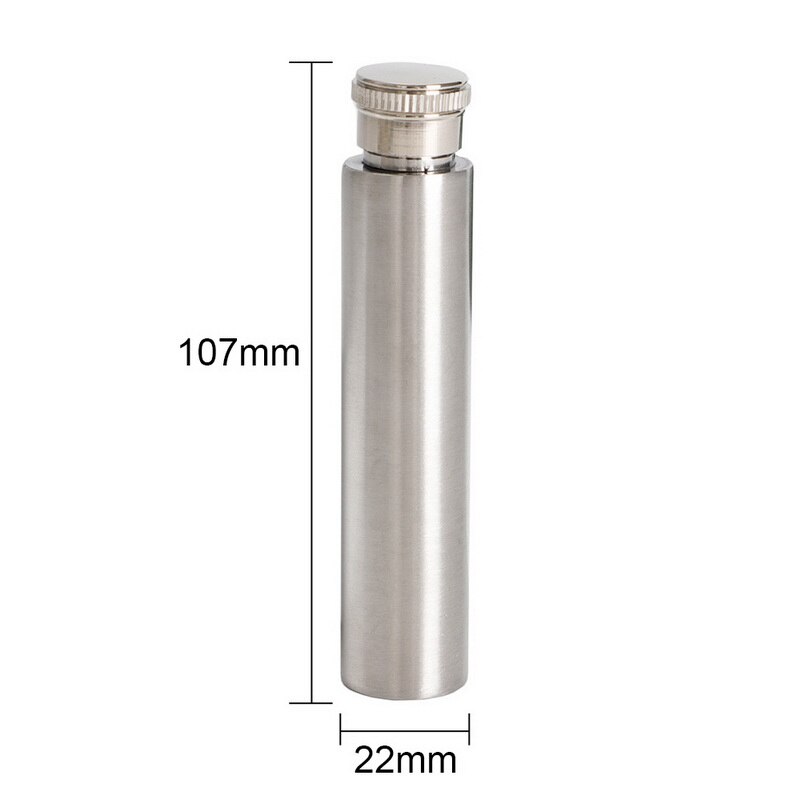 1oz/1.5oz Flasks Polished Round Bottom Tubular Wine Pot Wine Bottle Wine Whisky Bottle Portable Stainless Steel