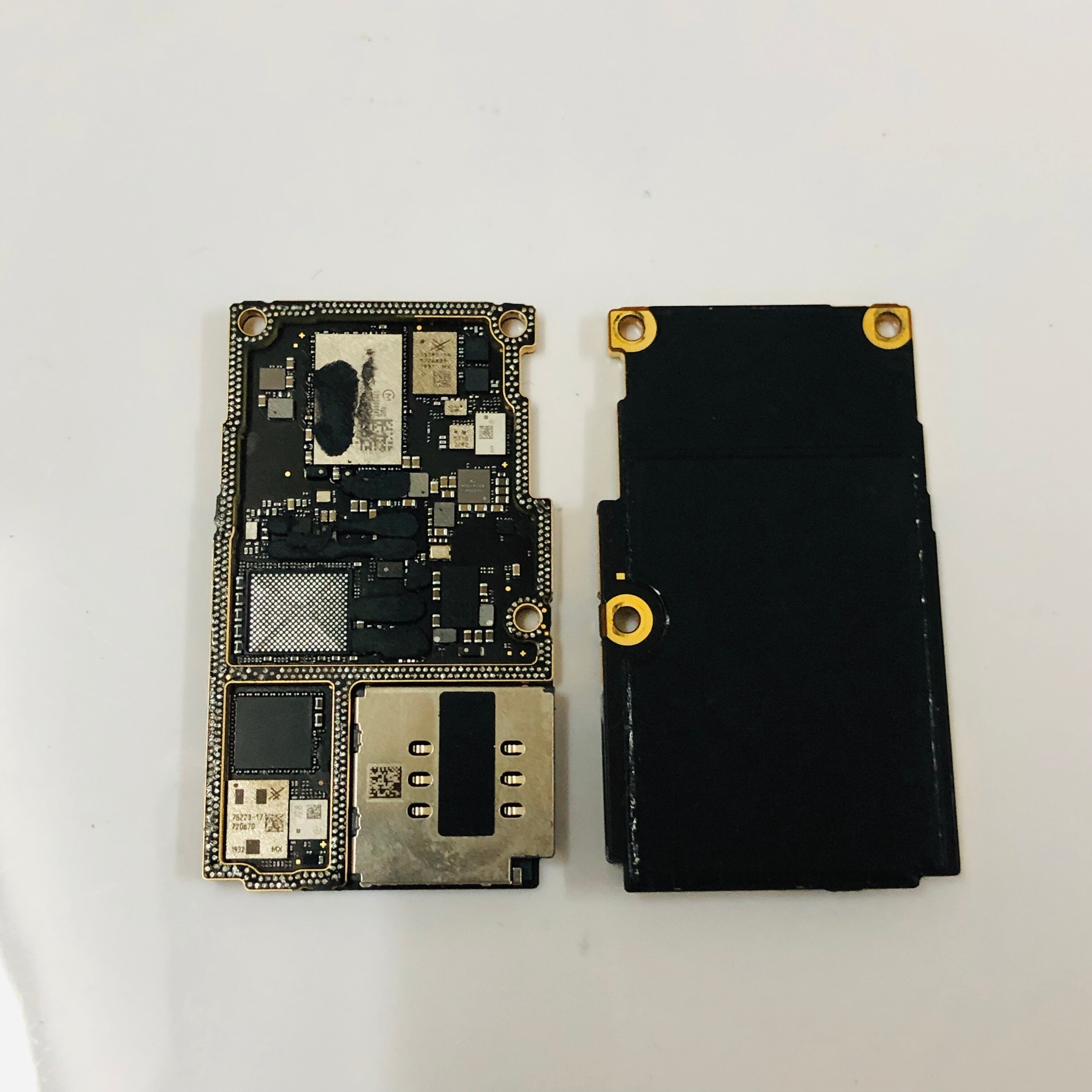For iPhoneX logic board xs xsmax polishing CPU board bottom iPhone11 11Pro Max switching CPU baseband cutting CNC board: 11promax-lower