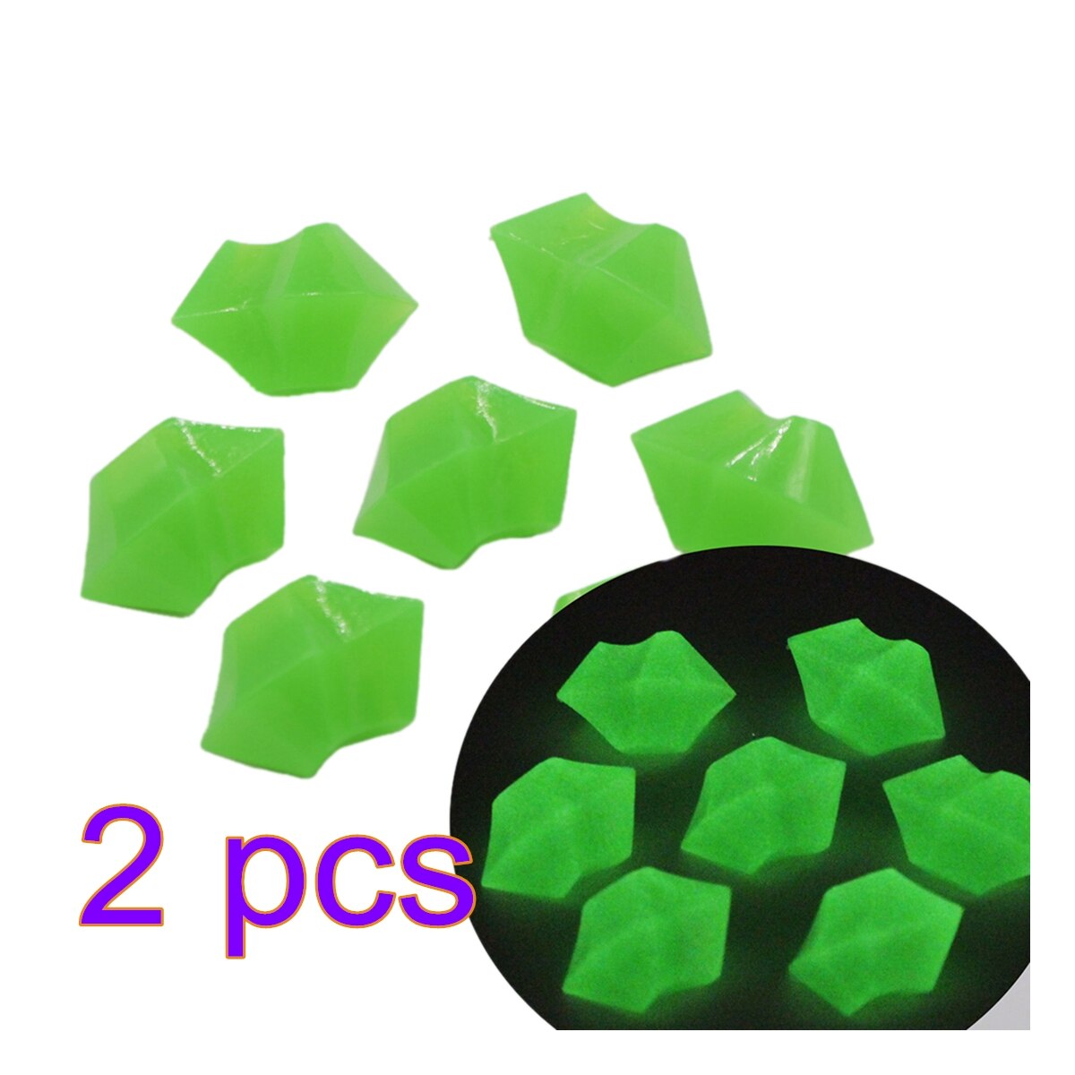 300 Pcs/600Pcs 14 Mm Lichtgevende Stenen Glow In The Dark Pebbles Glow Grind Voor Yard En Loopbruggen woondecoratie Accessoires: 600pcs green