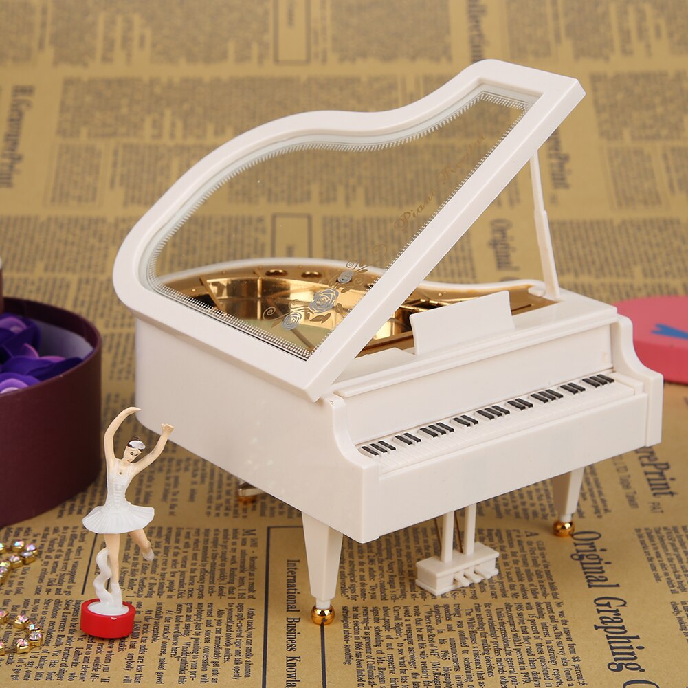 Piano Model Music Box Classic Rotating Ballerina Dancer Music Box Home Decoration Birthday Wedding