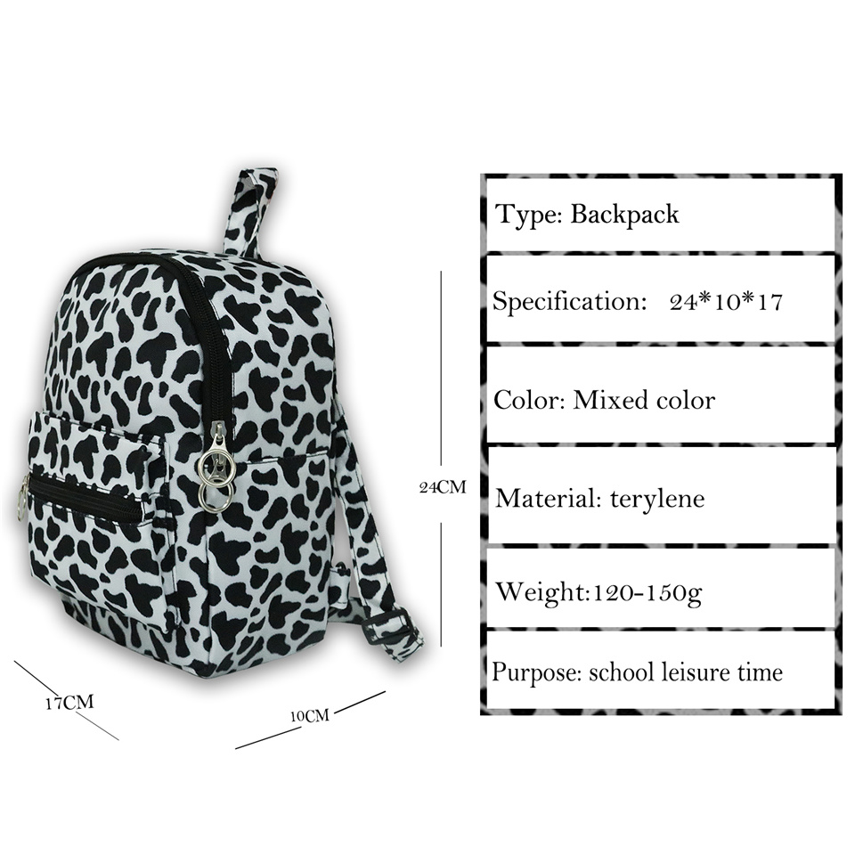 Damen-rucksack mit leopardenmuster, mini-schulrucksack für mädchen, umhängetasche für die schule, mochila feminina, rucksack, mochilas mujer