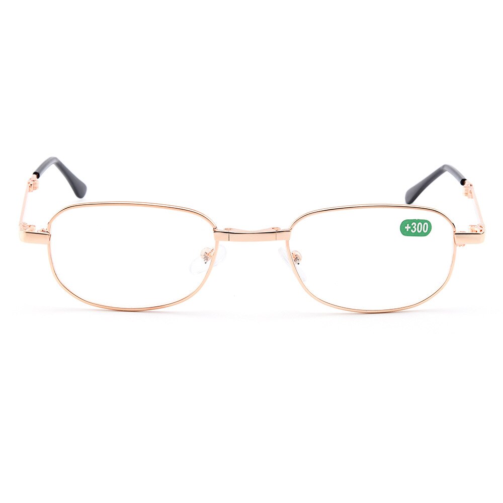 SUMONDY Draagbare Vouwen Leesbril Mannen Vrouwen Anti Vermoeidheid Opvouwbare Presbyope Brillen Aluminium Frame Vergrootglas UR03