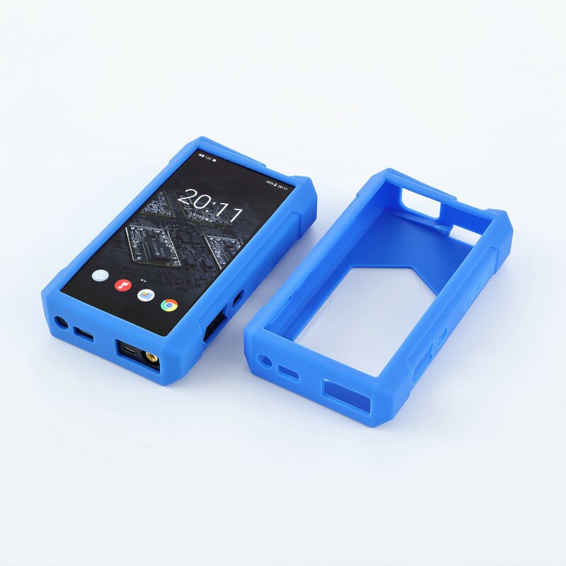 Soft Cover Silicone Case for FiiO M17: Blue