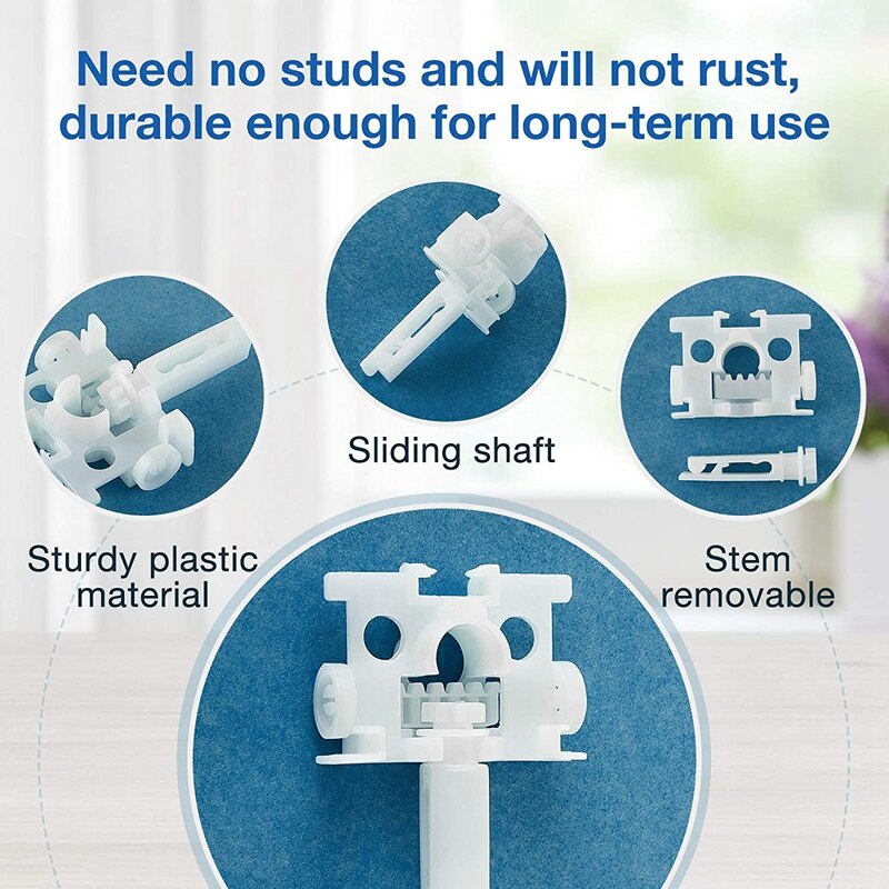 Vertical Blind Repair Carrier with Stem Vertical Blinds Repair Kit White Blinds Replacement Parts20Pcs