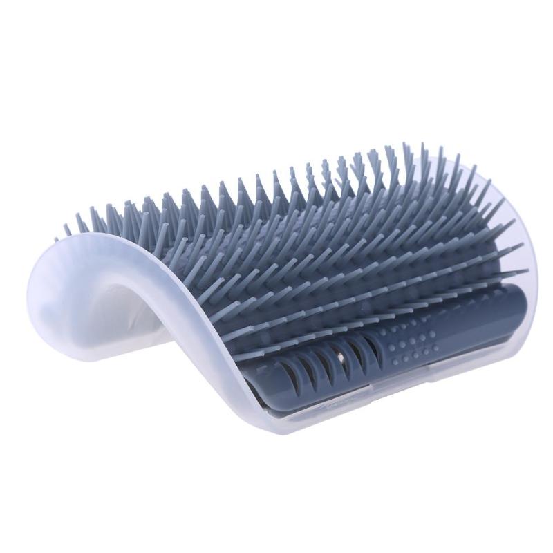 Cats Brush Corner Cat Massage Self Groomer Comb Brush Cat Rubs the Face with a Tickling Comb Cat Product: Gray