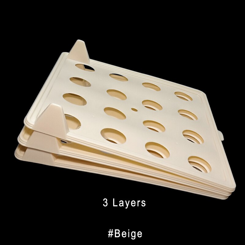 3 -kerroksinen vaatteiden säilytysteline: Beige